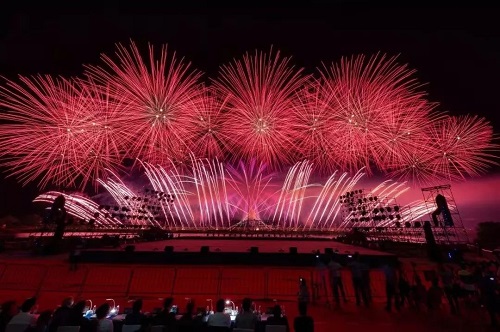 焰火燃放效果圖